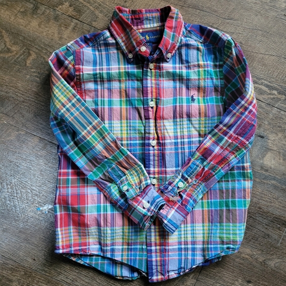 Ralph Lauren Colorful Plaid Button-Down Shirt - Picture 2 of 6